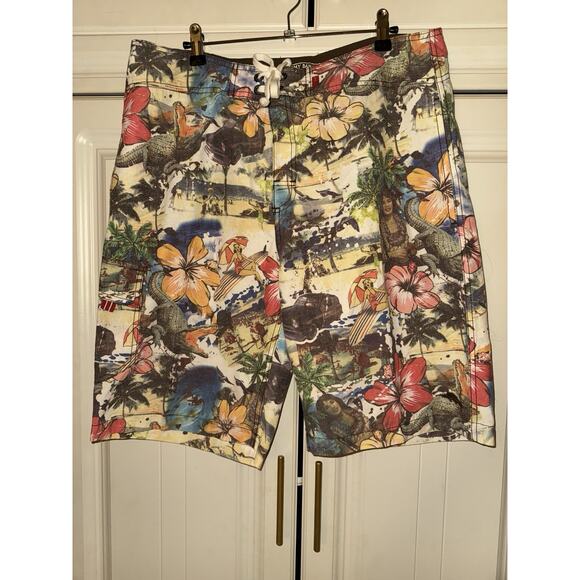 Men’s Tommy Bahama Relax Hawaii Board Shorts Swim Trunks Size 34 Pre Owned VG - Picture 1 of 8